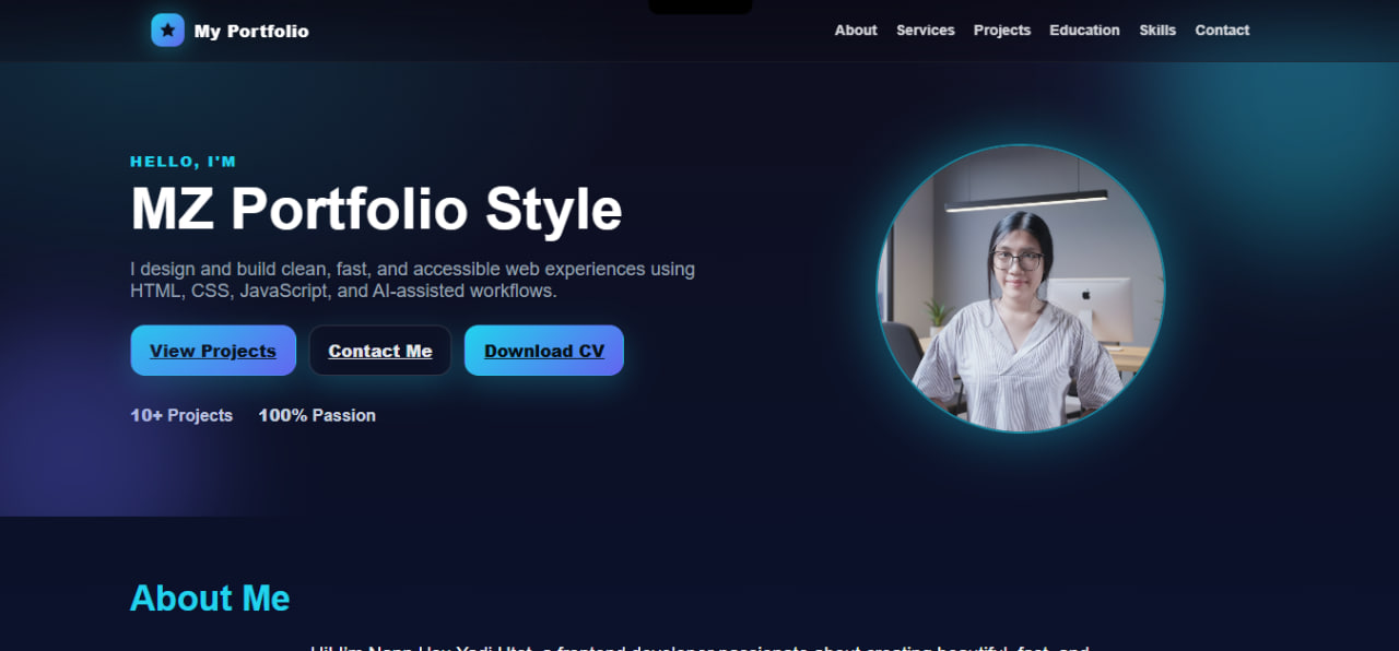 Personal Portfolio Screenshot